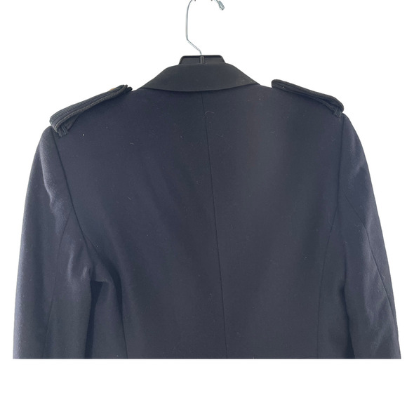 RAG & BONE NAVY WOOL BLEND BLAZER WITH SHOULDER DETAIL - Picture 6 of 11